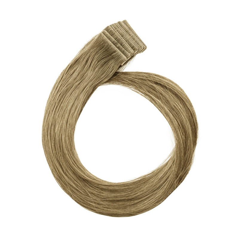 Easyouth Draht Extensions Echthaar 70 G, 30 Cm, Ash Brown Mix – Unsichtbar, Justierbar, Stylbar